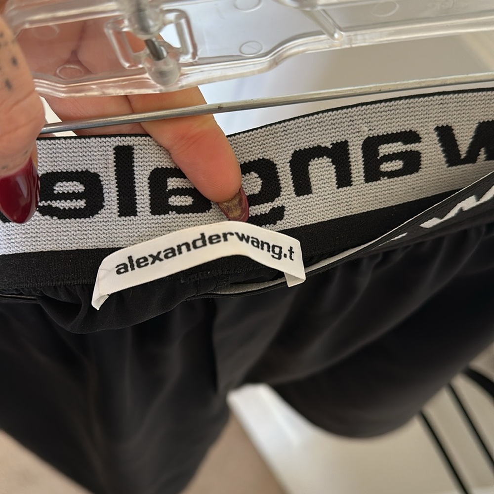 Alexander Wang black satin boxer shorts - Picture 6 of 6